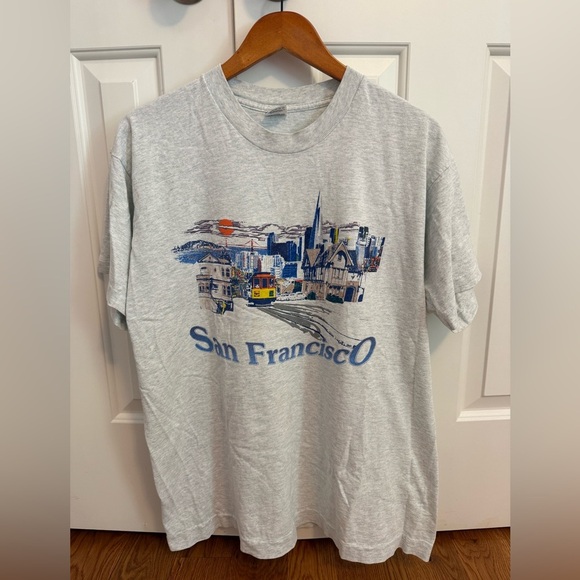 Vintage San Francisco T Shirt Fruit of the Loom Made in USA Size XL - Picture 1 of 12